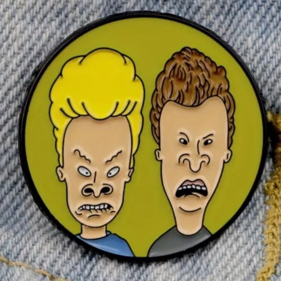 Beavis and Butt-Head 1993 Drama Cartoon Character Pin - Picture 2 of 3